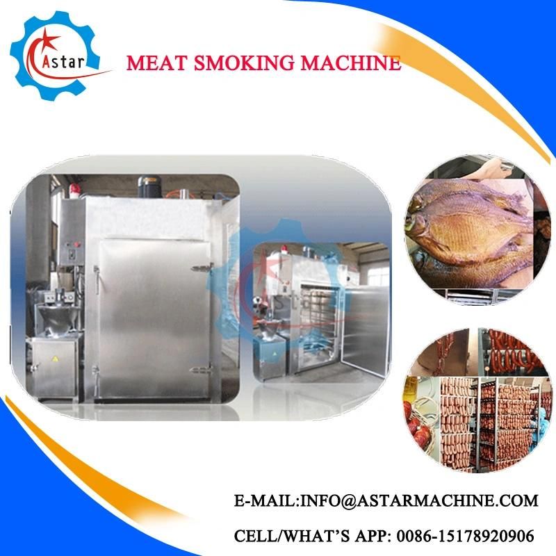 Industrial Use Automatic Fish Beef Meat Sausage Smoking Machine