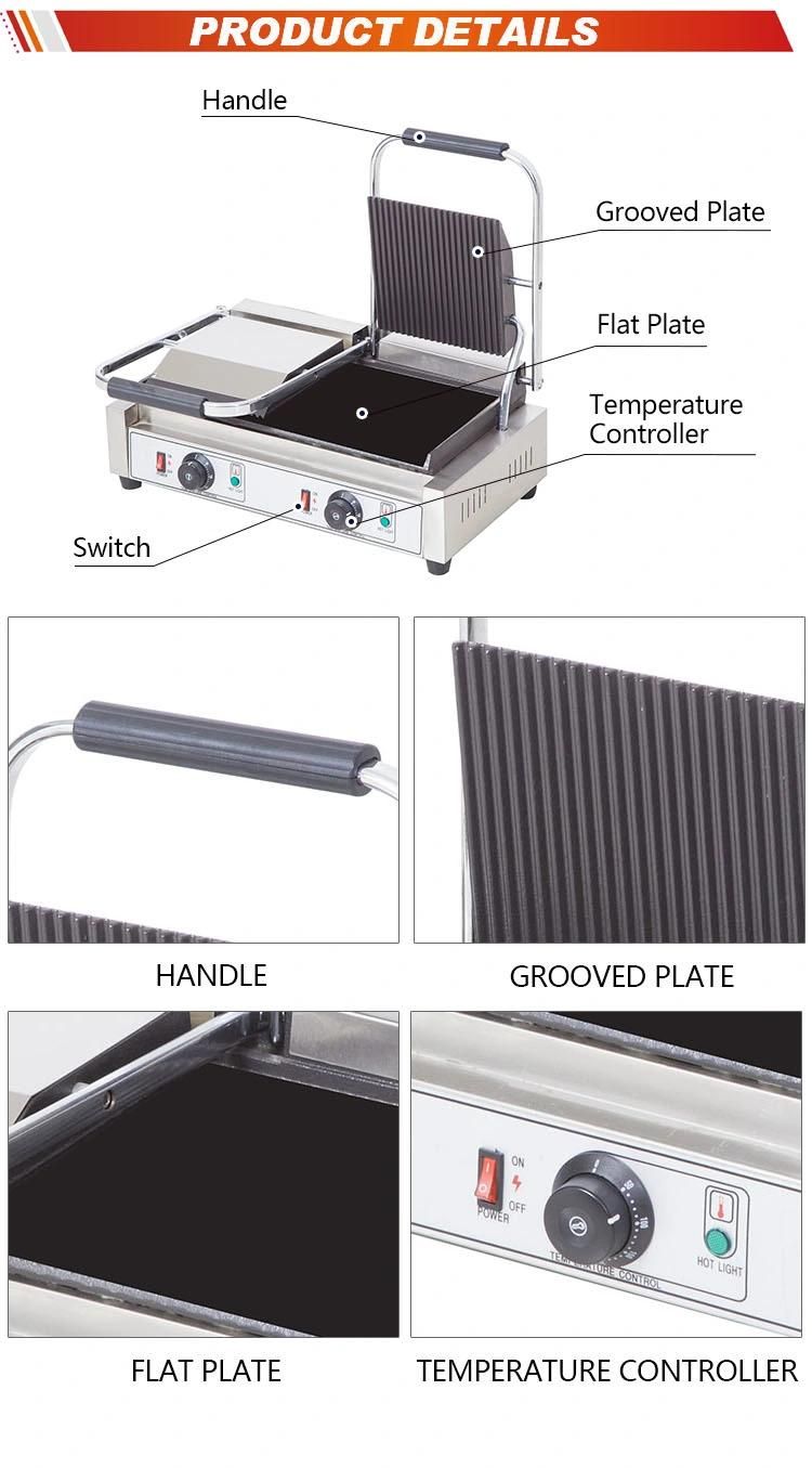 High Quality Flamemax Brand Professional Panini Grill / Double Contact Grill