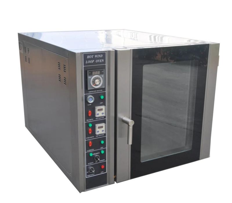 Industry Bread Baking Oven Toast Baguette Pizza Proofing Oven 5 Trays Hot Air Circulation Convection Oven with 10 Trays Proofing