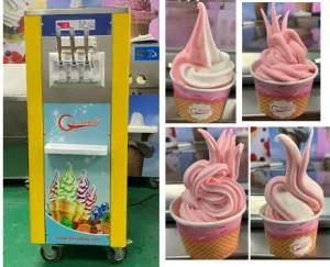Soft Serve Ice Cream Machine Soft Serve Machine Soft Ice Cream Machine with 4 Cap Designs