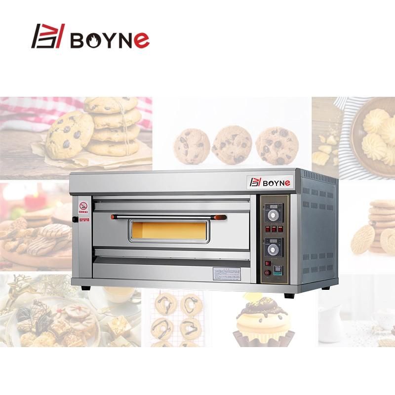 Bread Shop Baking Equipment One Layer One Trays Gas Oven