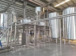 5000L 50hl Steam Heating Three Vessel Automatic Beer Brewing Equipment