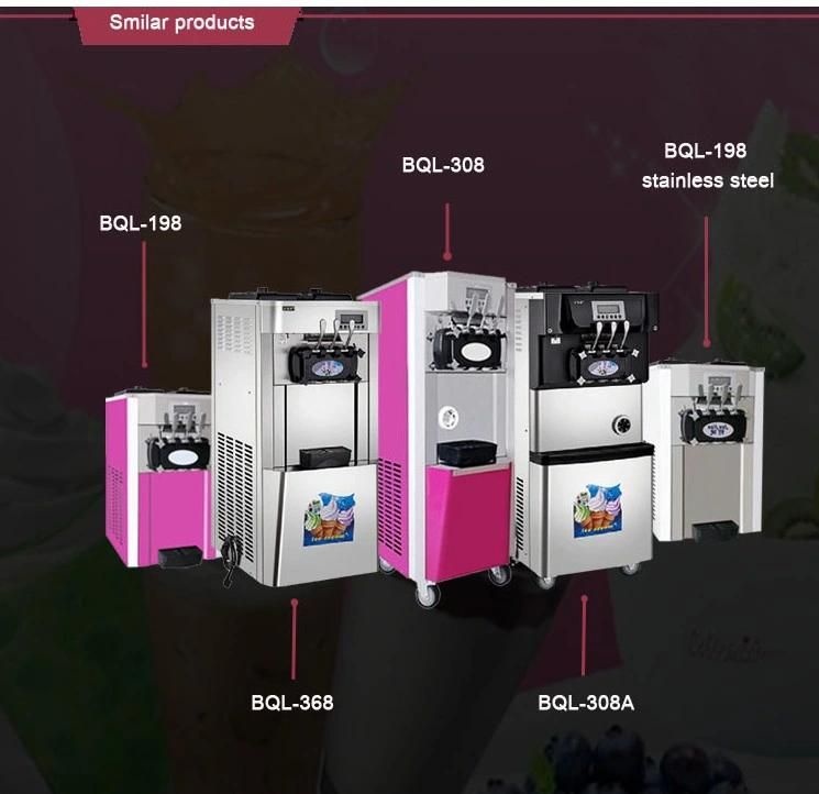 High Quality Ice Cream Machine with Double Compressor