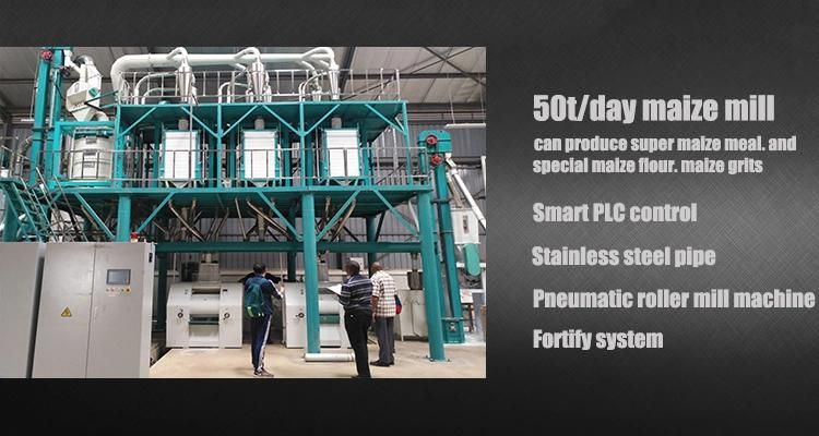Hongdefa 50t Maize Milling Flour Mill Machine in Kampala