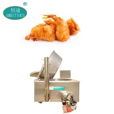 Food Deep Batch Fryer Machine Breaded Shrimps Deep Gas Fryer