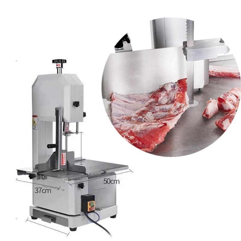 (QH260B) 1650 Frozen Meat Band Bone Saws Stainless Steel Beef Cutter Cow Cube Chopping Machine Fish Cutting Machine 2HP 220V for Butchers