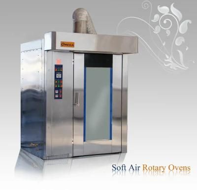 Diesel Bakery Rotary Rack Oven Baking Oven Price 32 Trays for French Bread Making Machine
