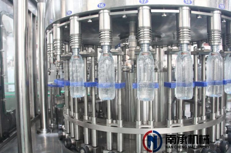 Automatic Small Scale Pet Bottle Tin Mineral Water Juice Sauce Beer Making Filling Bottling Capping Packing 3in1 Machine