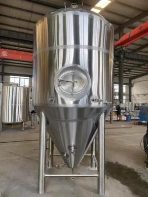 3000L Stainless Steel Beer Fermenter with Cooling Jacket Unitank