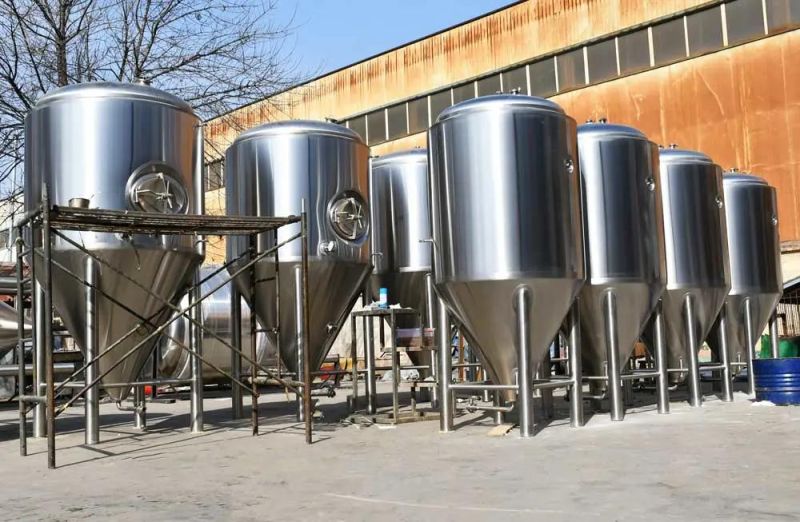 AISI304 Beer Fermentation Tank Conical Cooling Unitanks