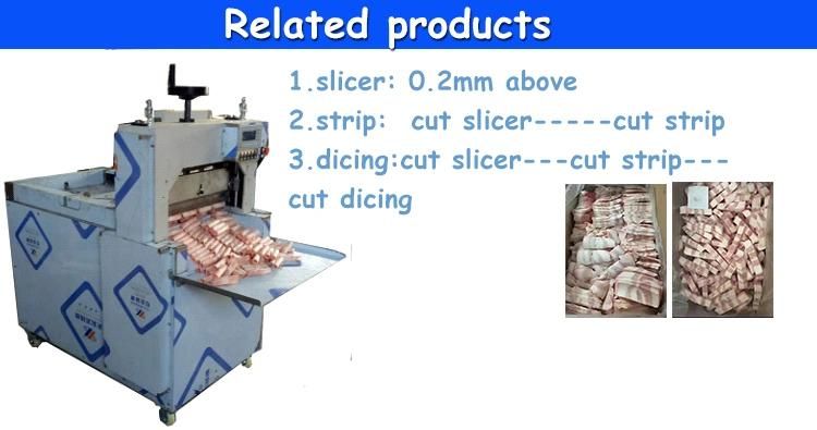 Frozen Mutton Cutting Sheep Meat Slicing Machine/Beef Rolls Slicer Cutter