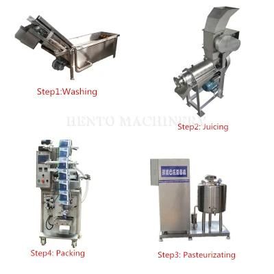 Fruit Washing/Juicing/Pasteurizating/Packing Machine With Low Price