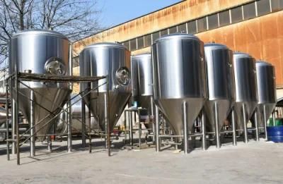 SS304 Beer Fermenter Conical Cooling Tank 1000L