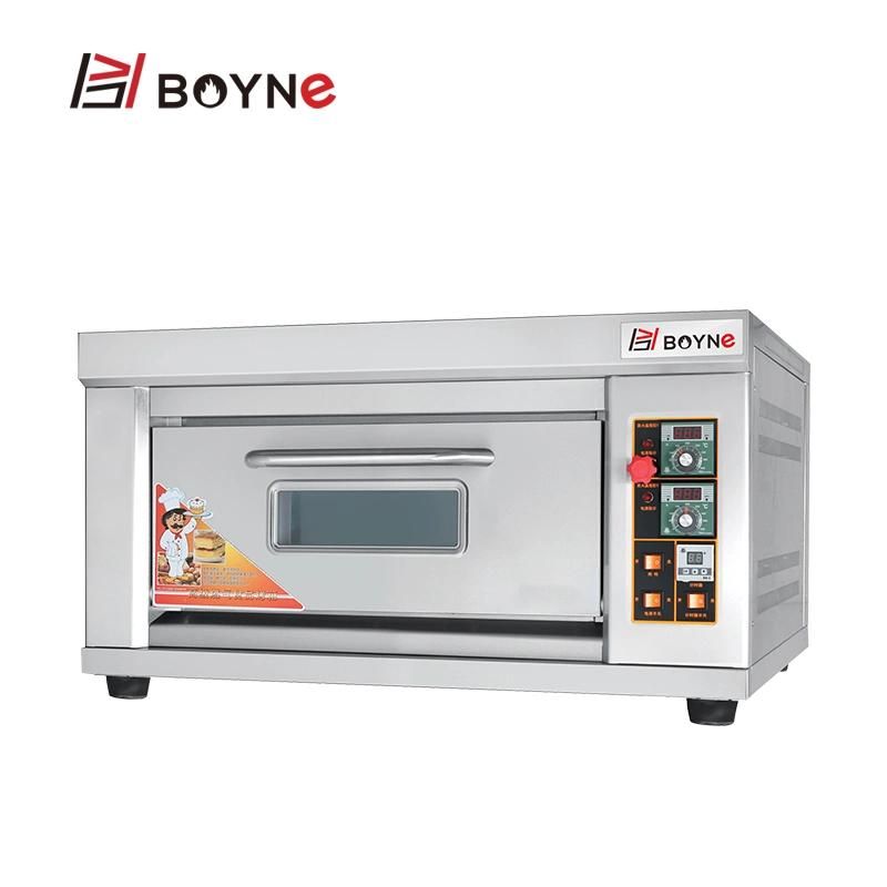 Baking Equipment Western Restaurent Double Deck Two Trays Gas Oven