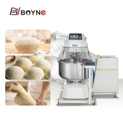 Bakery Dough Mixer Automatic Tipping with Cylinder Tank Dough Kneading Machine