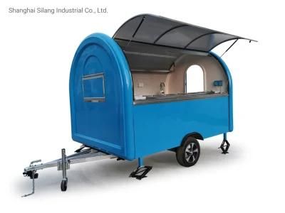 New Style Seamless Shiny Painted Pizza Baking Trailer, Food Vending Truck, Mobile Snack/ ...