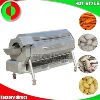 Brush Potato Peeling Machine Taro Peeler with Cover