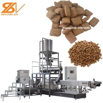 1 Ton/H Automatic Dry Wet Animal Pet Dog Cat Food Pellet Processing Plant Machine Extruder