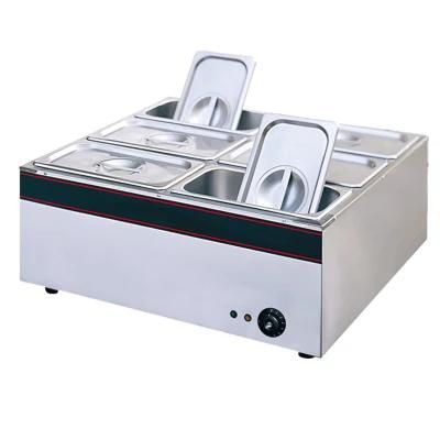 Commercial Countertop Electric Bain Marie 6X Gn 1/2X15mm