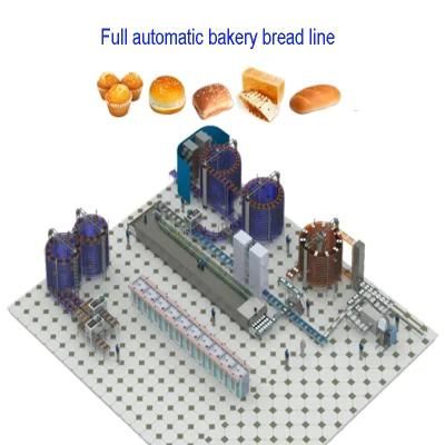 Automatic Continuous Bakery Equipment Hamburger Hot Dog Bun Production Line System
