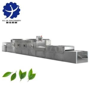 Industrial Continuous Belt Type Microwave Wormwood Moringa Fixation Dryer Herb Drying ...