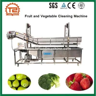 Continous Fruit and Vegetable Cleaning Machine with Pressure Washer in High Efficiency