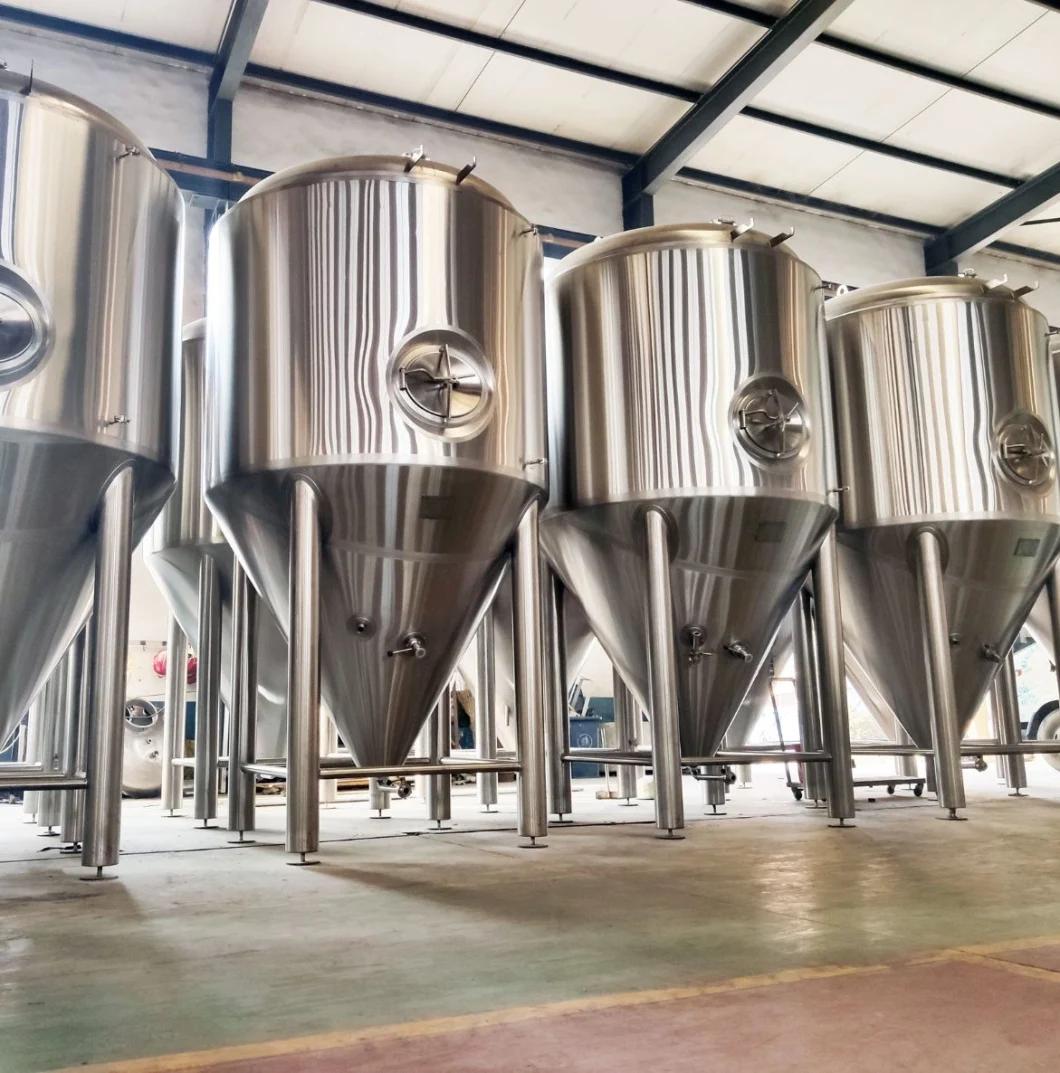 Stainessl Steel Beer Fermentation Equipment Brewing Jacketed Beer Fermenting Tank Conical