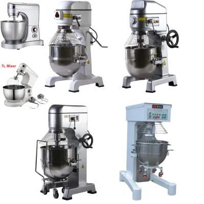 7L-100L Commercial Bread Dough Spiral Food Planetary Mixer