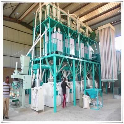 Maize Corn Flour Mill Machine with Installation Running in Africa