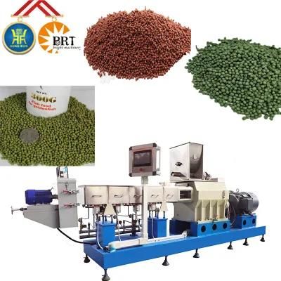 Automatic Granules Fish Feed Pelleting Machinery Extruder Floating Fish Food Making ...