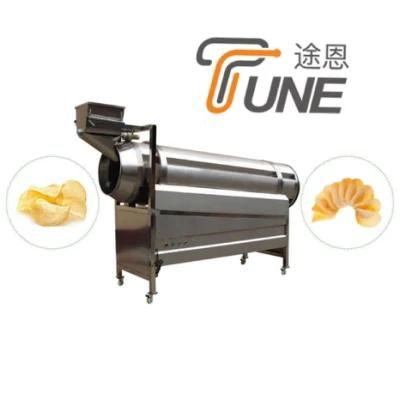 Potato Chips Snacks Popcorn Roller Seasoning Machine