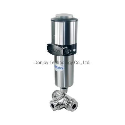 Donjoy Hygienic 3-Way Ball Valve with Intelligent Positioner