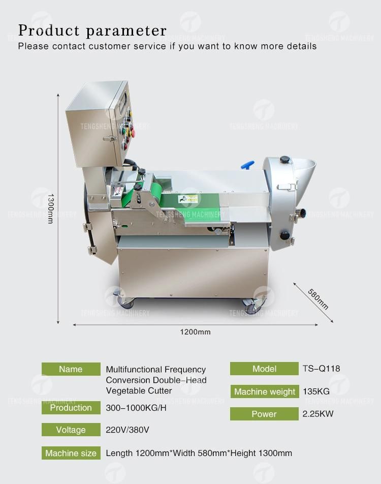 Commercial Electric Vegetable Cutter Slicer Dicer Cutting Slicing Machine (TS-Q118)