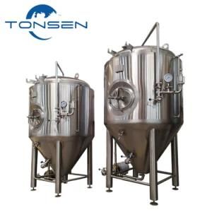Glycol Jacket Stainless Steel Used Beer Conical Fermenter Tank for Sale