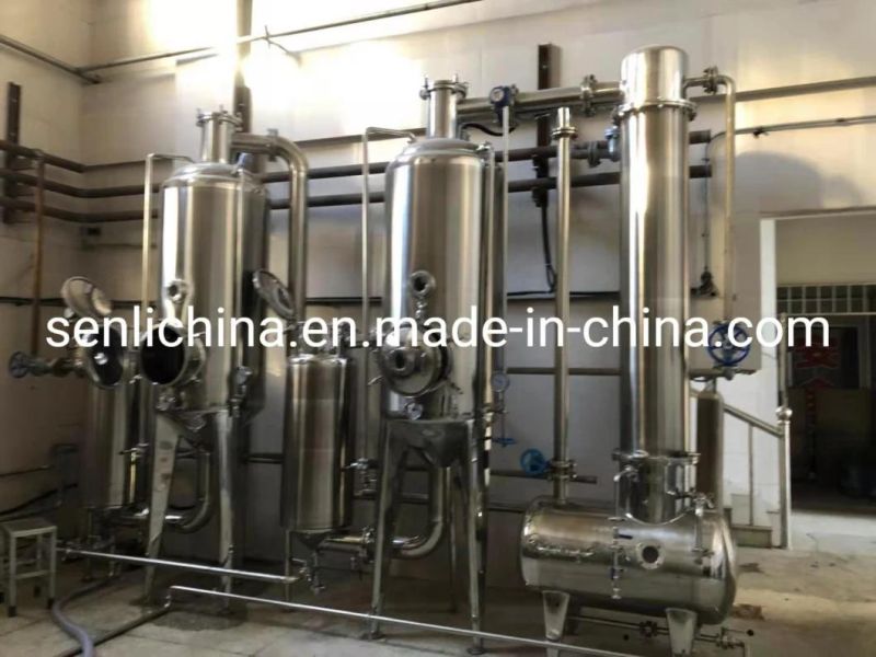 Triple Effect Falling Film Evaporator for Concentrating Milk Beverage