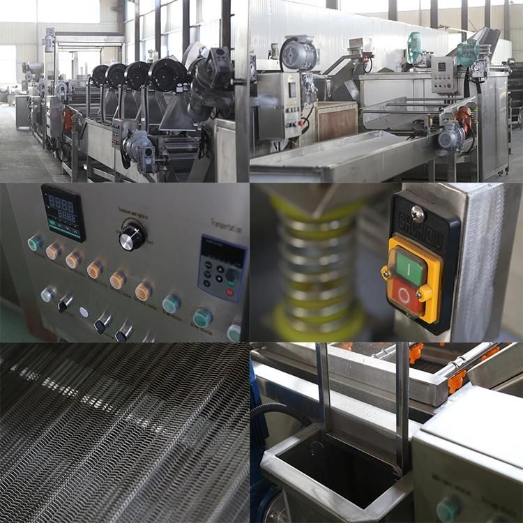 Hot Sale Industrial Peanut Banana Fryer Production Line Frozen French Fries Frying Potato Chips Making Machine Price