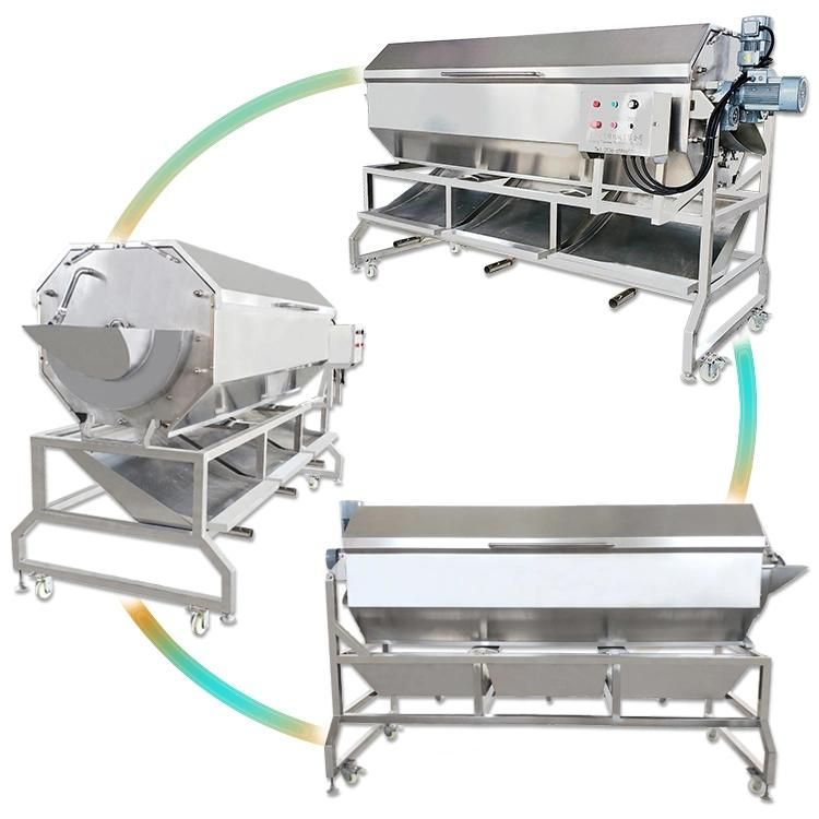 Root Vegetable Ginger Potato Roller Peeler Washing Peeling Cleaning Machine
