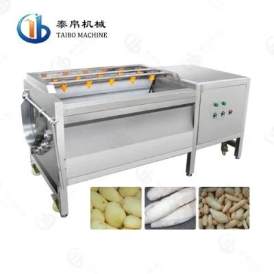 SUS 304 Potatoes/Taros Washing and Peeling Machine