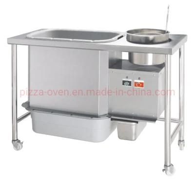 Commercial Breading Table Flouring Mixing spiral Podwer Wrap Machine