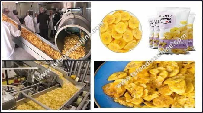 Plantain Chips Makine Production Line Banana Chips Frying Machines