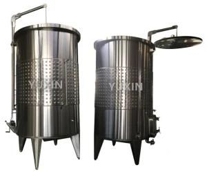 Stainless Steel Floating Lid Tank Variable Volume Wine Cider Jacketed Fermenter Storage ...