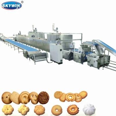 Three Colors Cookies Machine Automatic Butter Cookie Production Line