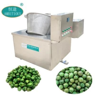 Electric Cashew Nuts Batch Fryer Green Peas Frying Machine