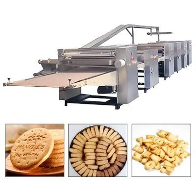 High Capacity Full Automatic Biscuit Making Machine Different Shape Can Be Customized