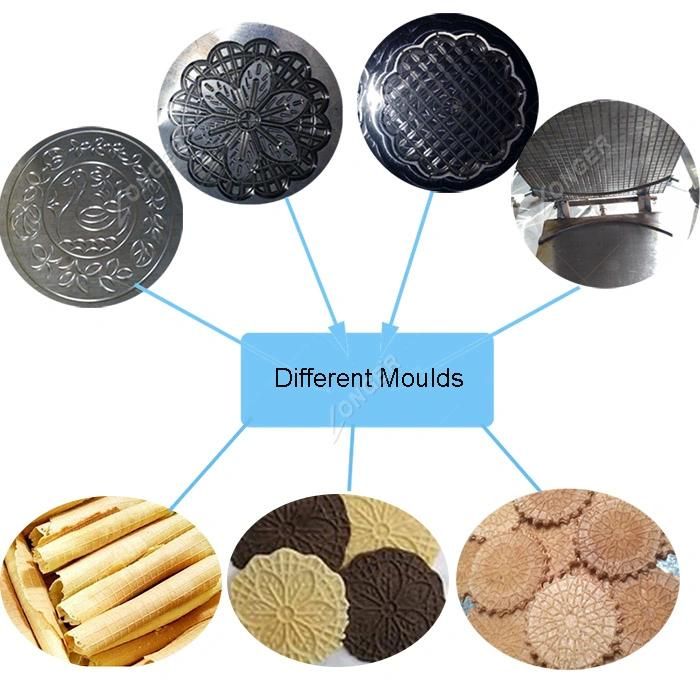 Unique Crispy Biscuit Making Machine Line Egg Roll Production Machinery