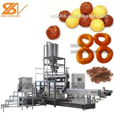 Cheese Corn Puffs Plant Cheese Puff Snack Food Processing Maker Corn Flour Snacks Pellet ...