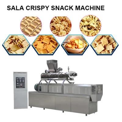 Commercial Fried Dough Snacks Extrusion Machine Fried Chips Processing Line Fried Rice ...