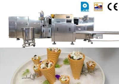 Full Automatic Brown Caffee Waffle Cone Ice Cream Cone Machine