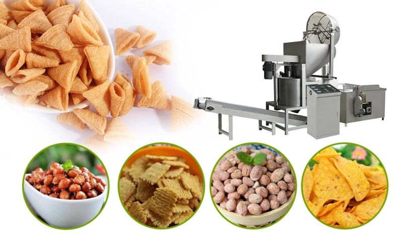 Multi- Function Stainless Steel Industrial Potato Banana Chips Batch Fryer Machine Gas Type Batch Fryer Machine for Sale