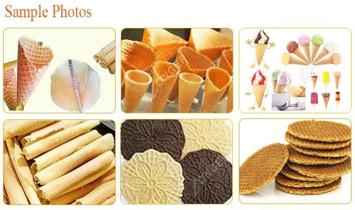 Electric Crispy Snack Food Ice Cream Cone Biscuit Making Machine